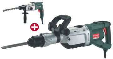 Комплект відбійний молоток Metabo MHE 96 + перфоратор Metabo KHE 2443