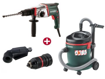 Комплект перфоратор Metabo KHE 2650 + адаптер для пилососа + Metabo ASA 32 L