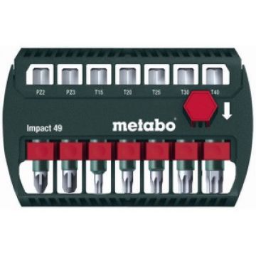 Набор ударных бит Metabo Impact 49 мм, 7 предметов