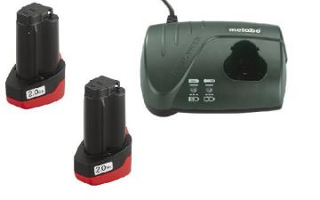 Базовий комплект Metabo 10.8 В, 2x2,0 Аг