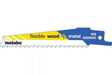 Шабельне полотно Metabo Flexible Wood and Metal 100 мм, 5 шт