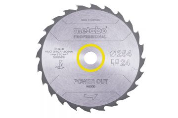 Пильный диск Metabo Power cut HW/CT 254х2.4/1.6x30, Z24 WZ 20°