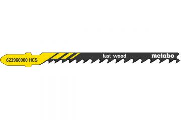 Лобзиковое полотно с прогрессивным зубом Metabo Fast Wood T 244 D, 5 шт