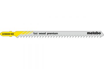 Лобзикове полотно Metabo Fast Wood Premium T 344 DF, 5 шт