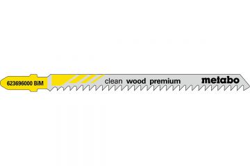 Лобзиковое полотно Metabo Clean Wood Premium T 301 CDF, 5 шт