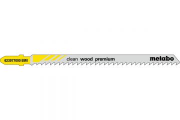 Лобзиковое полотно Metabo Clean Wood Premium T 301 CLF, 5 шт