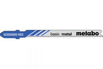 Лобзикове полотно з прогресивним зубцем Metabo Basic Metal T 218 A, 5 шт