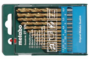 Набір свердел по металу Metabo HSS-TiN 13 предметів