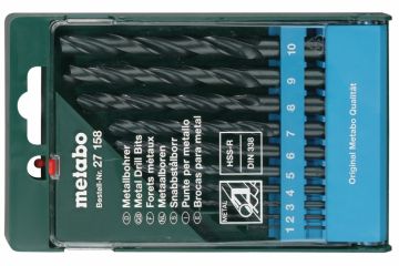 Набір свердел по металу Metabo HSS-R 10 предметів