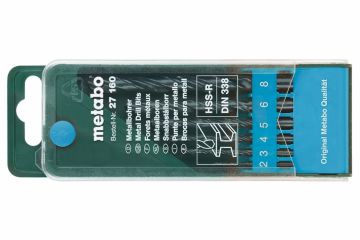 Набор сверл по металлу Metabo HSS-R 6 предметов
