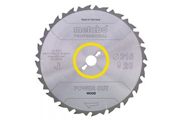 Пиляльний диск Metabo Power cut HW/CT 250х2.8/2.0x30, Z24 WZ 25°