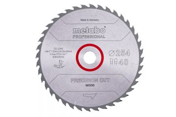 Пиляльний диск Metabo Precision cut HW/CT 254х2.4/1.6x30, Z40 WZ 20°