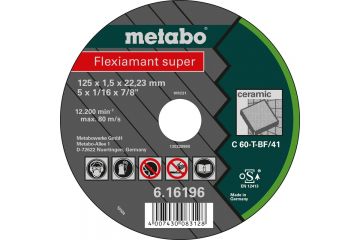 Відрізний диск по каменю Metabo Flexiamant Super C 60-T, 125 мм