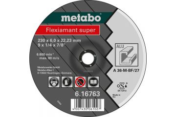 Зачистной круг по алюминию Metabo Flexiamant Super A 36-M, 230 мм