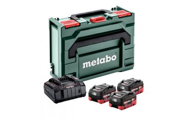 Базовый комплект Metabo LiHD 3x5.5 Ач + 1x ASC 145 + MetaBox