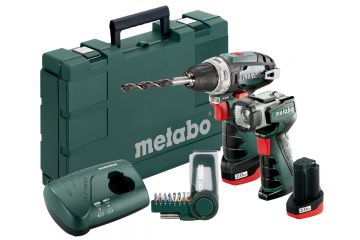 Акумуляторний шуруповерт Metabo PowerMaxx BS + ULA LED + BitBox 9