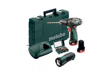 Аккумуляторный ударный шуруповерт Metabo PowerMaxx SB + TLA LED + BitBox 15