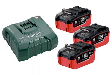 Базовый комплект Metabo LiHD 3x7.0 Ач + 1x ASC Ultra