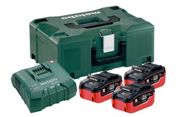 Базовий комплект Metabo LiHD 3x7.0 Аг + 1x ASC Ultra + MetaLoc