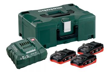 Базовий комплект Metabo LiHD 3x3.5 Аг + MetaLoc