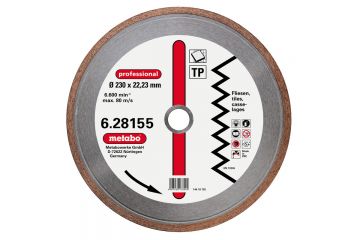 Алмазний диск по кераміці Metabo Professional TP 230x1.7x22.23 мм