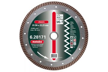 Алмазний універсальний диск Metabo Classic UC Turbo 125x2x22.23 мм