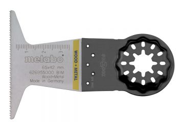 Занурювальне пиляльне полотно по дереву та металу Metabo Starlock BIM 65 мм
