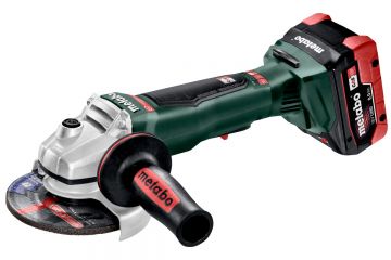 Аккумуляторная болгарка Metabo WPB 18 LTX BL 125 Quick LiHD 2x8.0 Ач