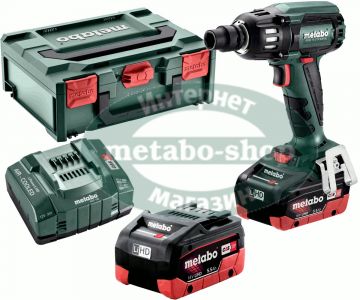 Акумуляторний ударний гайковерт Metabo SSW 18 LTX 400 BL LiHD 2x5.5 Аг