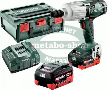 Акумуляторний ударний гайковерт Metabo SSW 18 LTX 600 LiHD 2x5.5 Аг