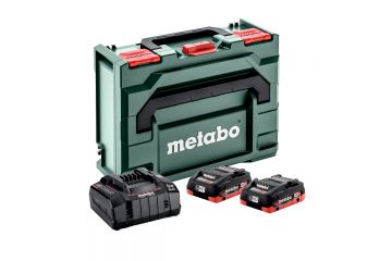 Базовый комплект Metabo LiHD 2x4.0 Ач + 1x ASC 145 + MetaBox