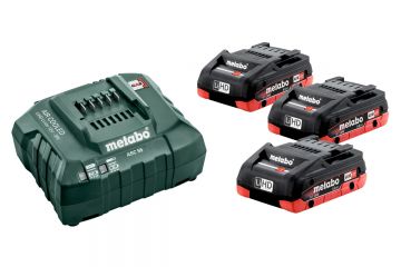 Базовий комплект Metabo LiHD 3x4.0 Аг + 1x ASC 55