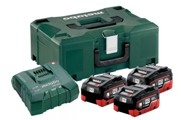 Базовый комплект Metabo LiHD 3x8.0 Ач + 1x ASC Ultra + MetaLoc
