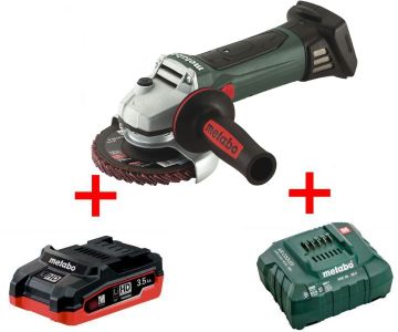 Аккумуляторная болгарка Metabo W 18 LTX 125 LiHD 3.5 Ач