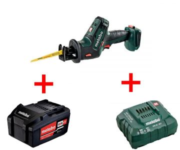 Аккумуляторная сабельная пила Metabo SSE 18 LTX Compact Li-Power 4.0 Ач