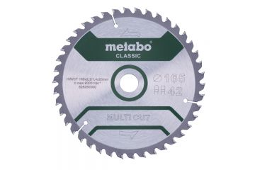 Пильный диск Metabo Multi cut Classic HW/CT 165х2.2/1.4x20, Z42 FZ/TZ 5°