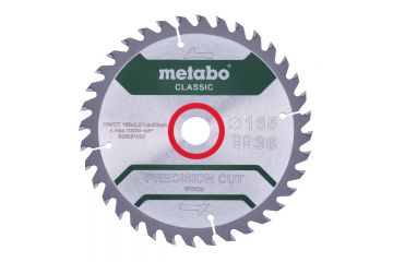 Пильный диск Metabo Precision cut Classic HW/CT 165х2.2/1.4x20, Z36 WZ 15°