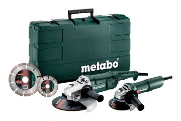 Комплект болгарок Metabo WE 2200-230 + Metabo W 750-125 + 2 диска