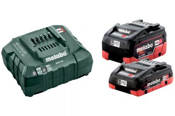 Базовый комплект Metabo LiHD 1x4.0 Ач + 1x5.5 Ач + 1x ASC 55
