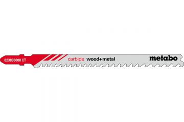 Лобзиковое полотно Metabo Carbide Wood and Metal T 367 XHM, 3 шт