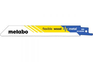 Сабельное полотно Metabo Flexible Wood and Metal 150 мм, 25 шт