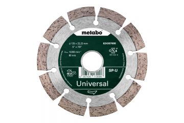 Алмазний універсальний диск Metabo SP Universal 125x2x22.23 мм / B