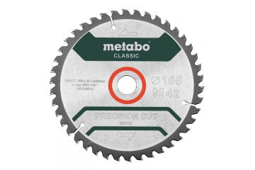 Пиляльний диск Metabo Precision cut Classic HW/CT 165х1.8/1.2x20, Z42 WZ 5° /B