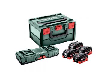 Базовий комплект Metabo LiHD 4x10.0 Аг + ASC 145 DUO + MetaBox
