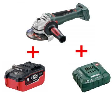 Акумуляторна болгарка Metabo WB 18 LTX BL 125 Quick LiHD 5.5 Аг (I генерация)