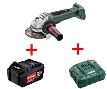 Аккумуляторная болгарка Metabo WB 18 LTX BL 125 Quick Li-Power 4.0 Ач