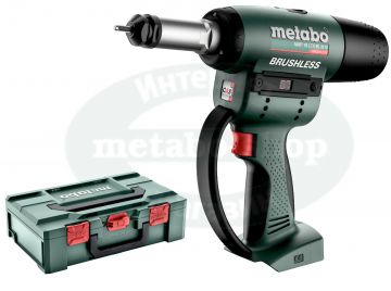 Акумуляторний заклепувальний пістолет для різьбових заклепок Metabo NMP 18 LTX BL M10 Каркас MetaBox