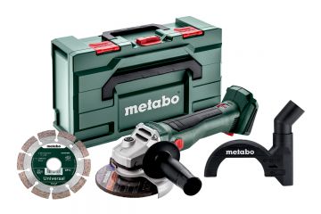 Акумуляторна болгарка Metabo W 18 L BL 9-125 Set Каркас MetaBox