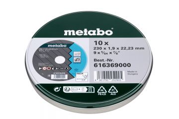 Набір відрізних дисків Metabo SP 230 x 1.9 x 22.23 мм INOX, 10 штук