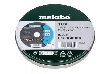 Набор отрезных кругов Metabo SP 180 x 1.5 x 22.23 мм INOX, 10 штук